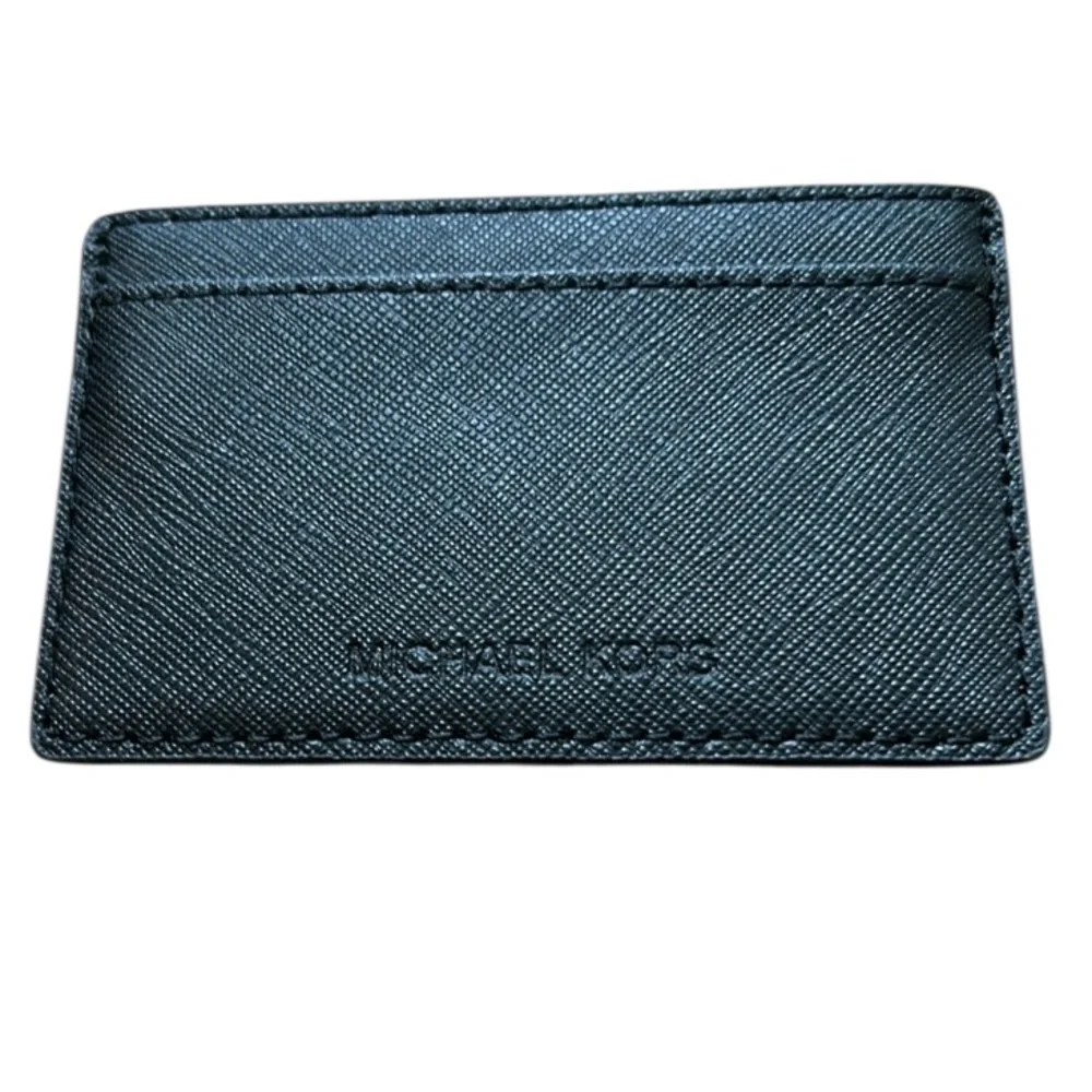 Michael Kors Black Saffiano Card Holder - Picture 1 of 11